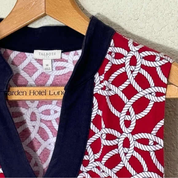 Talbots sleeveless Nautical Rope above knee shift dress. Women’s Medium - Picture 3 of 6